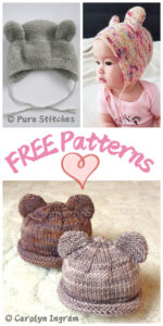 Bearly Hat FREE Knitting Patterns - iGOODideas.com