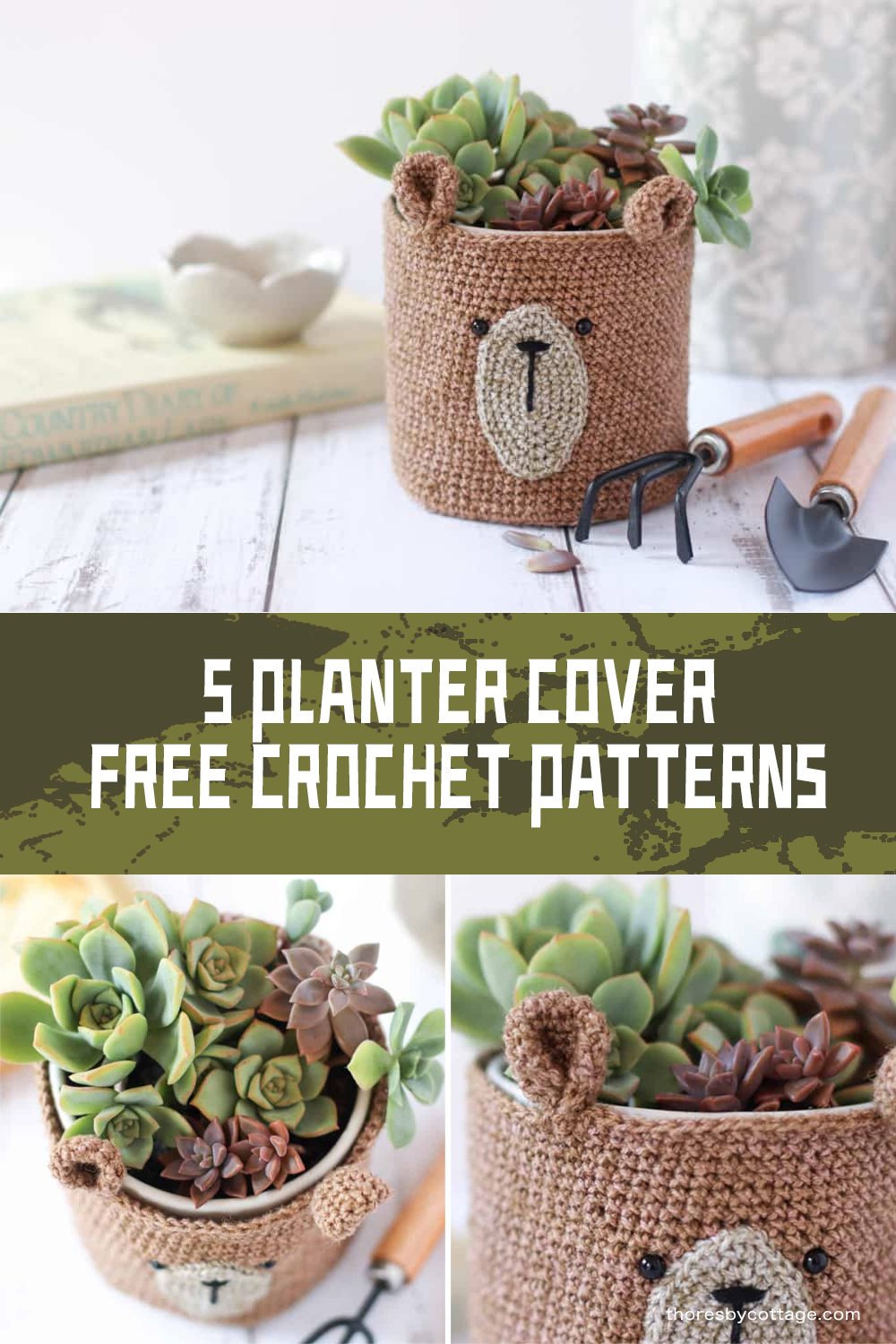 FREE Planter Cover Crochet Patterns - iGOODideas.com