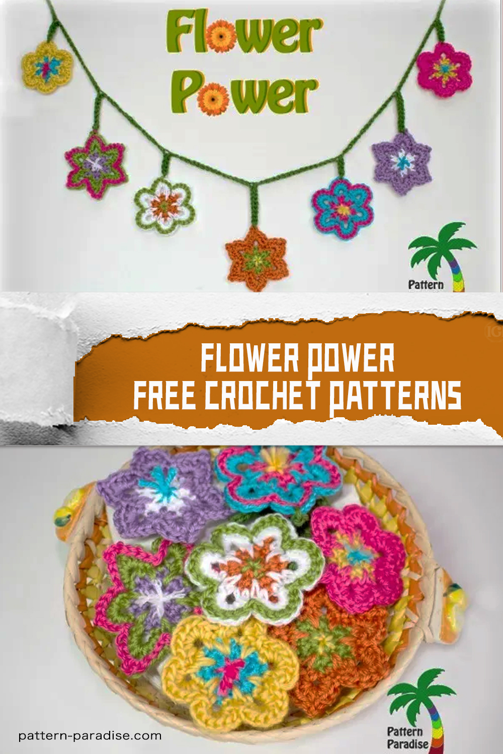 FREE Flower Power Crochet Patterns