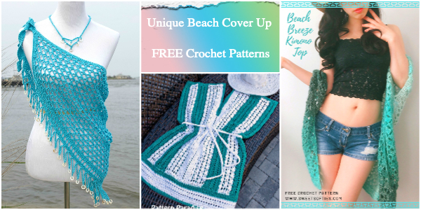 Unique Beach Cover Up  Crochet Patterns – FREE