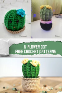 6 Flower Pot FREE Crochet Patterns - iGOODideas.com