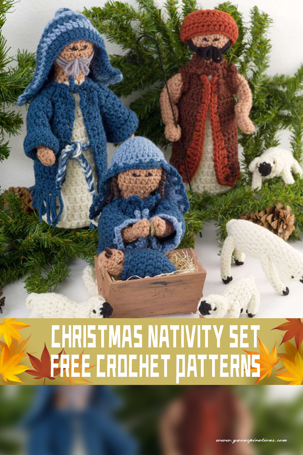 8 Christmas Nativity Set Crochet Patterns - FREE - iGOODideas.com