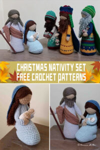 8 Christmas Nativity Set Crochet Patterns - FREE - iGOODideas.com