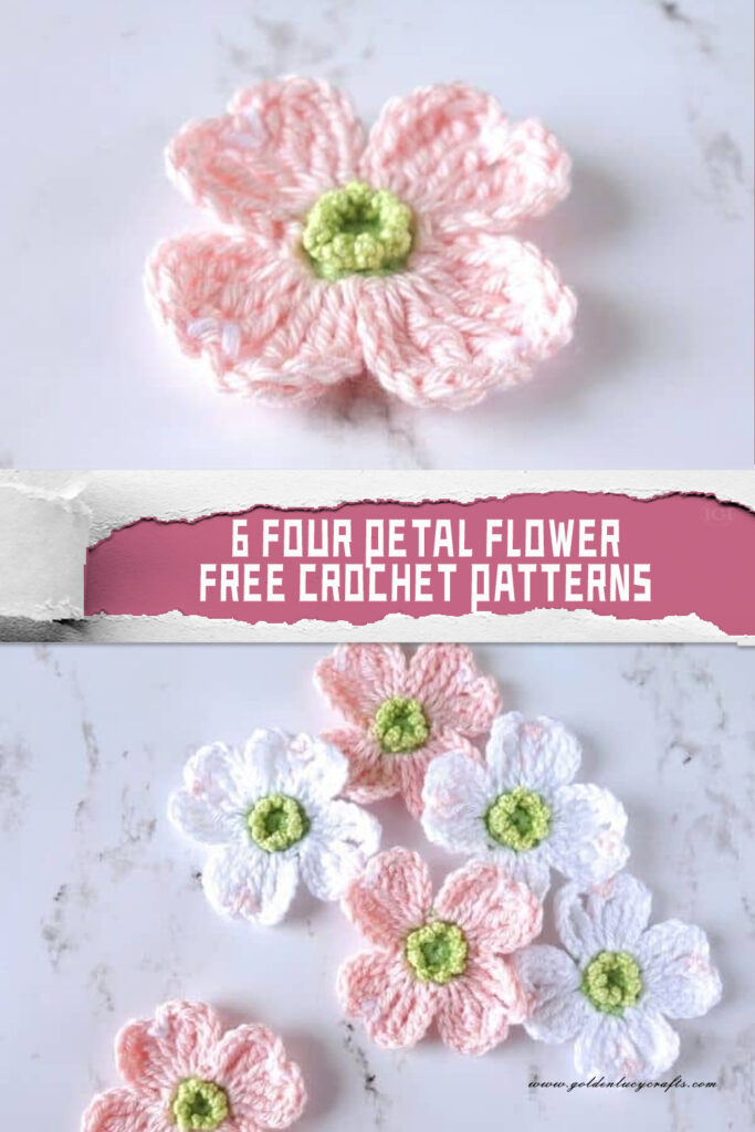 Getting Started with Four Petal Flower Crochet Patterns - iGOODideas.com