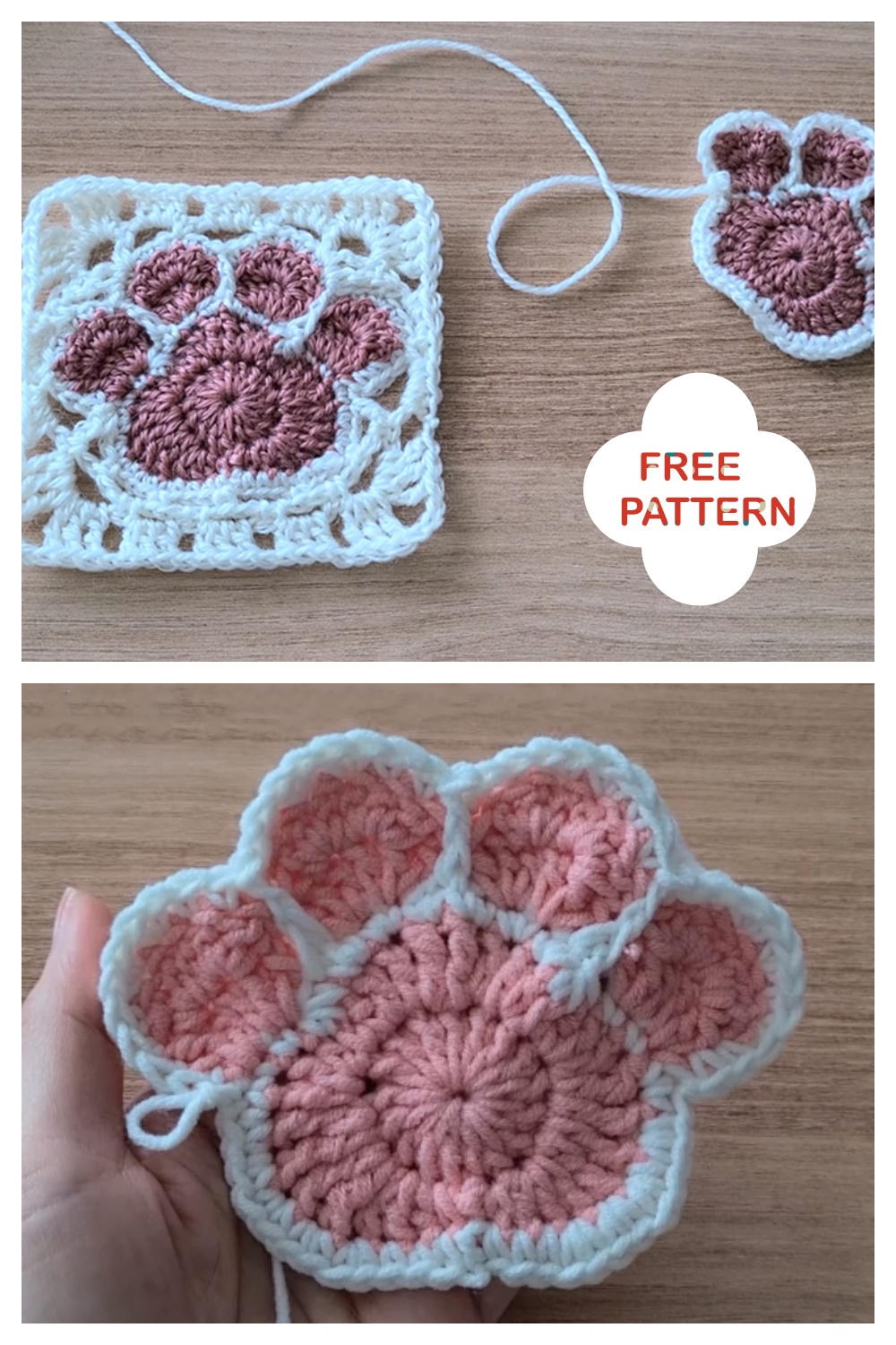 7 Paw Print Blanket Crochet Patterns - FREE