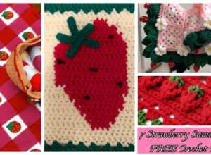 7 Strawberry Summer Blanket Crochet Patterns – FREE