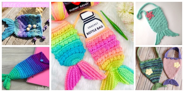 8 Mermaid Tail Bag Crochet Patterns – FREE