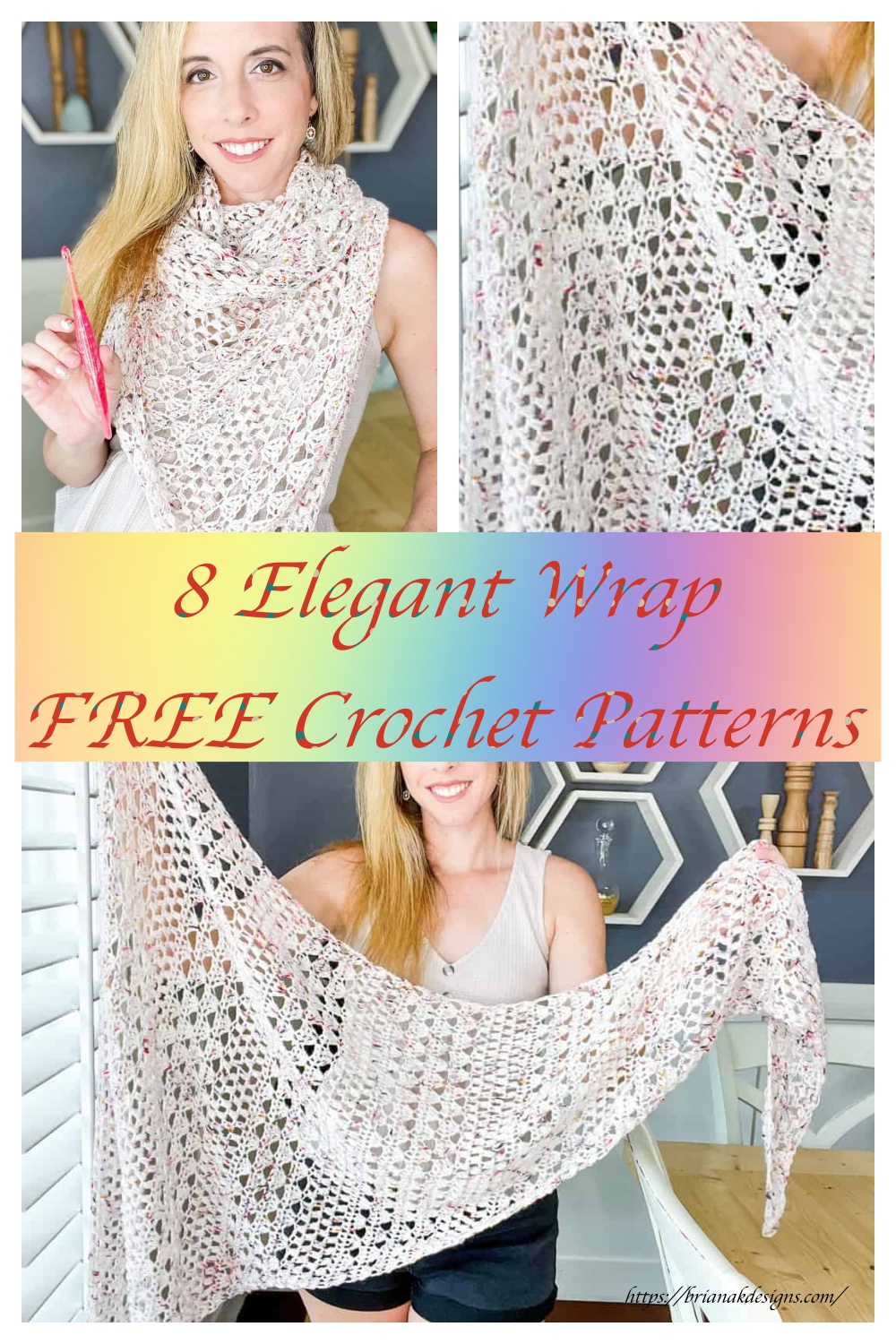 8 Elegant Wrap Crochet Patterns – FREE