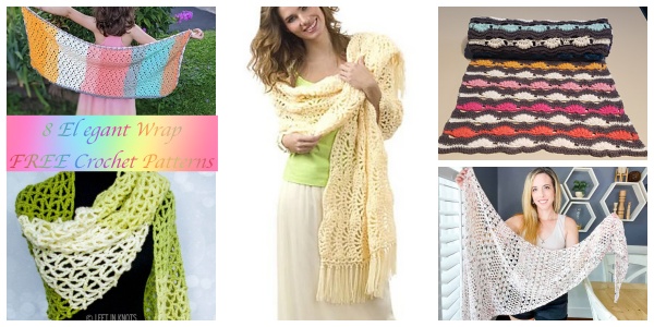 8 Elegant Wrap Crochet Patterns – FREE
